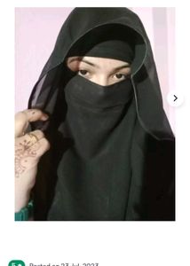 Elegant Black Niqab Nose Pis