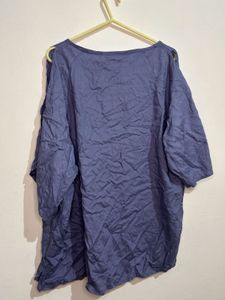 Elegant Blue Tunic Top