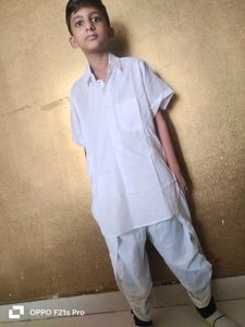 Boys' White Kurta Set