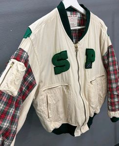 🔥space plan colour block jacket