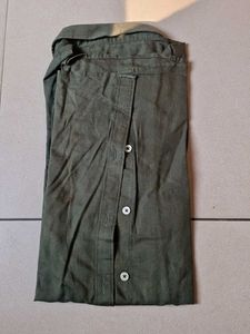 Nautica Olive Green Linen full sleeve Shirt