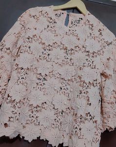 Beige Color Lace Top For 36 Bust