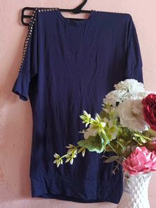 Blue Embellished Top