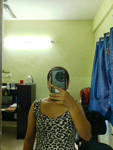 Animal Print Back Design Sleeves Top