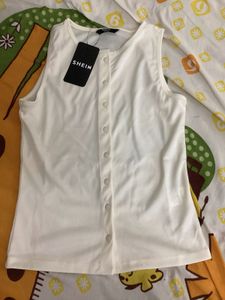 Shein buttoned  sleeveless top