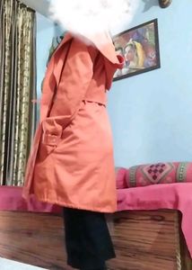 Orange trench Coat