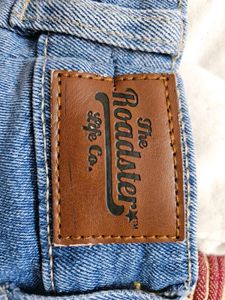 Roadster- Blue High Rise Wide Leg Jeans