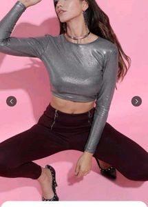 Shiny Unused Party Top Size - Medium