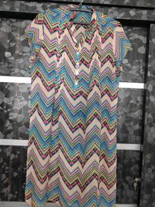 Colorful Chevron Dress
