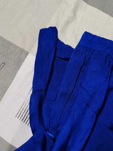 Blue Gotta Patti Bandhani Art Silk Palazzo Suit