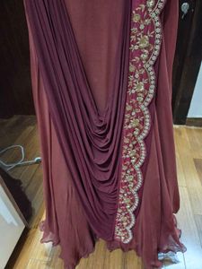 Elegant Maroon Ethnic Gown