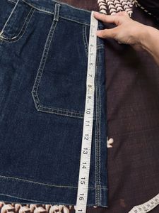 Denim Short Skirt