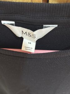 Marks &amp; Spencer Black Basic Tee