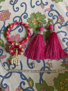 Earrings,bracelet,Neakless Combo Set