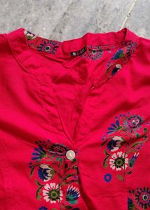 Cherry Colour Kurti