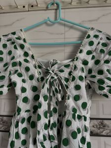 Green Polka Dot Dress