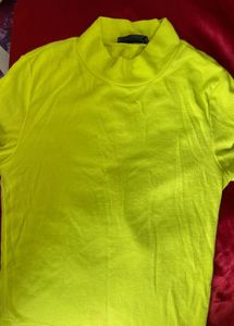 Neon Green Ribbed Top