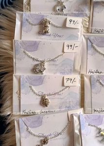 *`•~Silver Charm Necklaces
