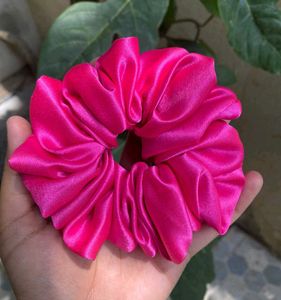 Hot Pink Hair Scrunchies