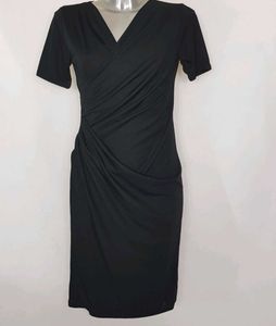 Normal Kamali Black Dress Knee Length.