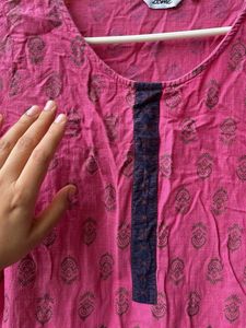 Beautiful 😻 Pink Printed Kurta💗