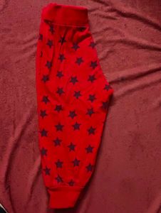 Starry Red Harem Pants