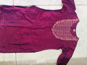 Elegant Purple Kurta 💜