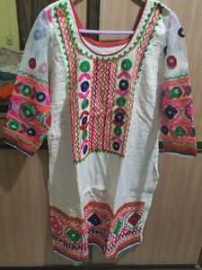 Thread work kurta suit set