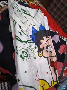 Betty Boop Cartoon Shirt XXL (44"-46")