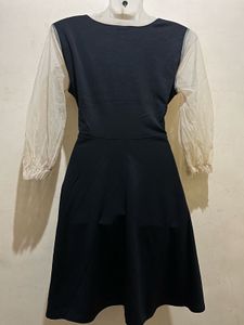 Korean Pintrest Flared Black One Piece❤️
