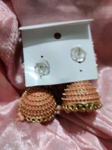 Beautiful Pink Jhumka
