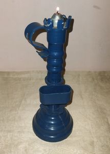 Blue Candle Holder