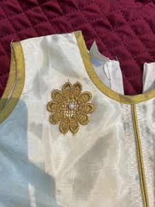 Kasavu Frock For 1-2 Year Old