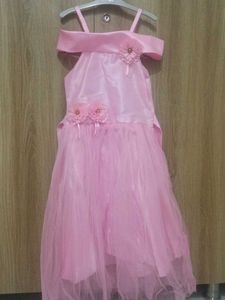Pink Flower Girl Dress