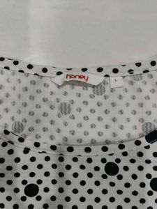 Peplum Polka Top