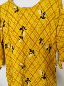 Yellow Floral Kurta