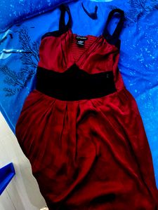 Hot Red Satin Gown 22