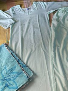 Kurta Pant With Organza Duppta