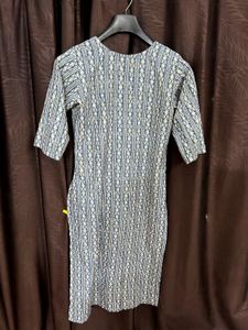 Printed Blue Dress