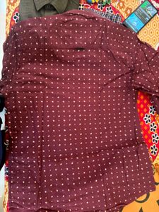 Stylish Maroon Printed Shirt