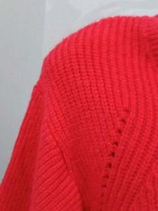 Red Cropped Sweater