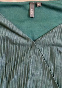 Green Pleated Dress