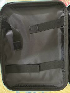 Powder Blue Laptop Bag With Detachable Sling