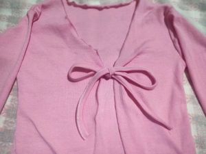 Pink Tie Up Top 🎀