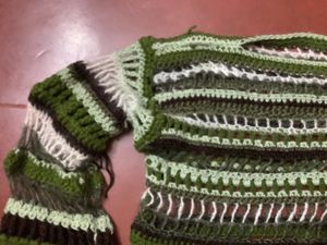 Y2k Crocheted Distressed Shrug