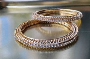 Elegant Gold-Tone Bangle Set