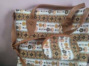 White Ethnic Bag