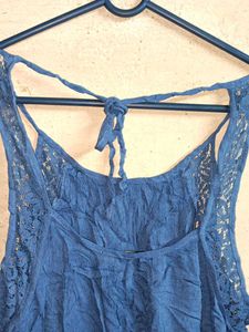 Trendy Summer Fashion Top Backless Blue 💙