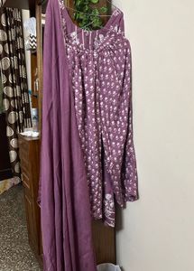 Purple Summer Palazzo Suit