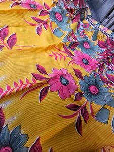 Beautiful Yellow Sharee